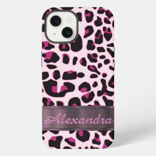 Persoonlijke mooie luipaard dierprint iPhone 13 hoesje