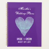 Persoonlijke mooie rustieke hart trouwplanner planner (Voorkant)