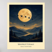 Persoonlijke 'Moonlit Voyage'-Kunstposter Poster (Voorkant)