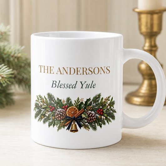 Persoonlijke Moonlit Yule Winter Solstice Mok