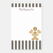 Persoonlijke Mop Gingerbread Man Koekje Post-it® Notes (Voorkant)
