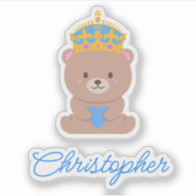Persoonlijke Mop Kawaii Blauwe Koninklijke Prins B