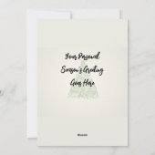 Persoonlijke Mop Kerstman Platte Kerstkaart (Achterkant)