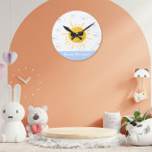 Persoonlijke Mop Sun en Cloud  Ronde Klok