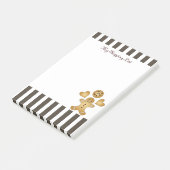 Persoonlijke Mopige Gebruine Koekjesman Post-it® Notes (Schuin)