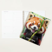 Persoonlijke Mopige Kawaii stijl Rode Panda Planner (Display)