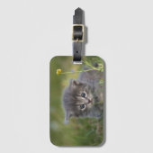 Persoonlijke Mopige Kitten Bagagelabel (Voorkant (verticaal))