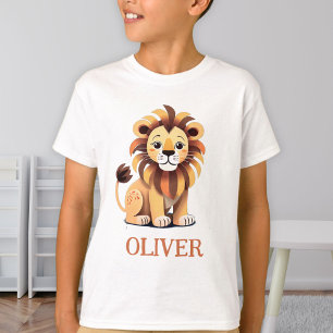 Persoonlijke Mopige Leeuw T-shirt