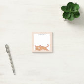 Persoonlijke Mopige Oranje Kat Post-it® Notes (Kantoor)