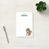 Persoonlijke Mopige St. Patrick's Day Eekhoorn Post-it® Notes (Kantoor)