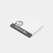 Persoonlijke Moppe Moderne Schotse IJsschaatsen Post-it® Notes (Schuin)