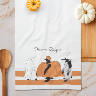 Persoonlijke Moppertje Pompoen Pinguïn Grappige Ha Theedoek