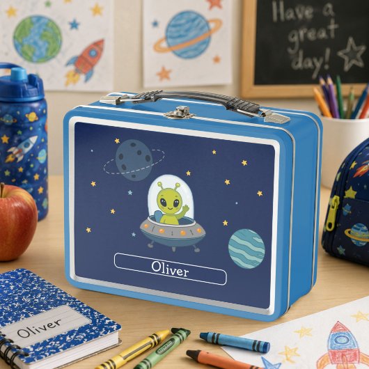 Persoonlijke Moppige Alien UFO Ruimte Kinderen