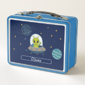 Persoonlijke Moppige Alien UFO Ruimte Kinderen (Voorkant)