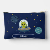 Persoonlijke Moppige Alien UFO Ruimte Kinderen Etui (Achterkant)