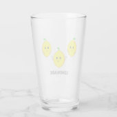 Persoonlijke Moppige Citroenen Glas (Achterkant)