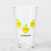 Persoonlijke Moppige Citroenen Glas (Voorkant)