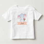 Persoonlijke moppige olifant kinder shirts (Voorkant)