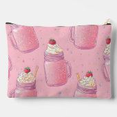 Persoonlijke Moppige Roze Milkshake Strooigoed Etui (Achterkant)