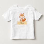Persoonlijke moppige vos kinder shirts (Voorkant)