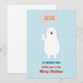 Persoonlijke Mopshagedis zegt Hallo Feestdagenkaart (Voorkant / Achterkant)