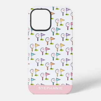 Persoonlijke Mopshoge Golfbal Tee en Spelden iPhone 12 Pro Hoesje