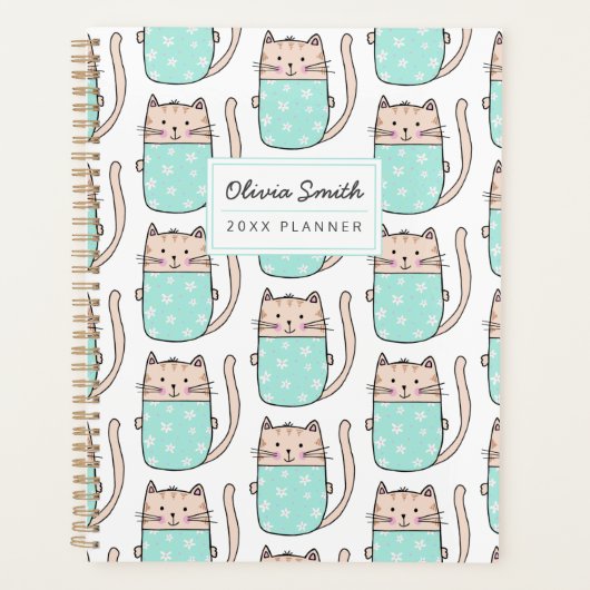 Persoonlijke Mopshond Kat Planner (Voorkant)