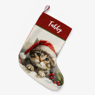 Persoonlijke Mopshond Kitten Kat Kleine Kerstsok