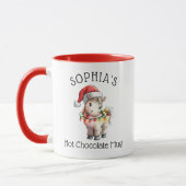 Persoonlijke Mopshond warme Chocolade Mok voor Kin (Links)