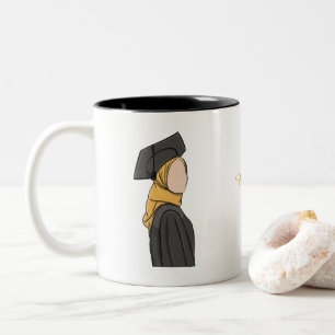 Persoonlijke Moslim Afstudeermok Tweekleurige Koffiemok