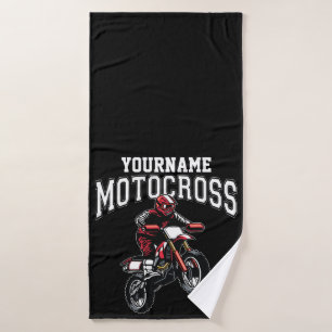 Persoonlijke Motocross Dirt Bike Rider Racing Bad Handdoek
