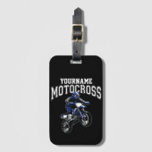 Persoonlijke Motocross Dirt Bike Rider Racing Bagagelabel (Voorkant (verticaal))