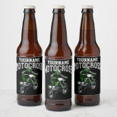 Persoonlijke Motocross Dirt Bike Rider Racing Bier Etiket (Flessen)