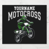 Persoonlijke Motocross Dirt Bike Rider Racing Bier Etiket (Enkel label)