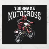 Persoonlijke Motocross Dirt Bike Rider Racing Bier Etiket (Enkel label)