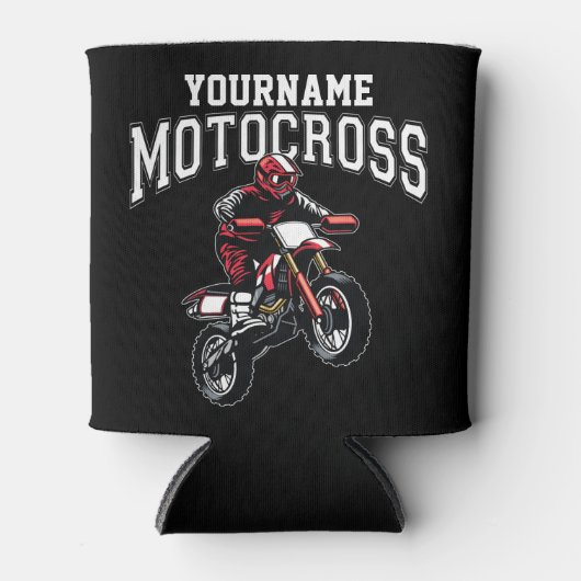 Persoonlijke Motocross Dirt Bike Rider Racing Blikjeskoeler (Voorkant)