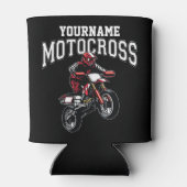 Persoonlijke Motocross Dirt Bike Rider Racing Blikjeskoeler (Achterkant)