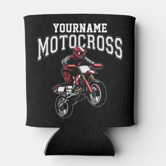 Persoonlijke Motocross Dirt Bike Rider Racing Blikjeskoeler (Achterkant)