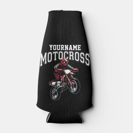 Persoonlijke Motocross Dirt Bike Rider Racing Flesjeskoeler (Voorkant)