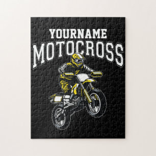 Persoonlijke Motocross Dirt Bike Rider Racing Legpuzzel