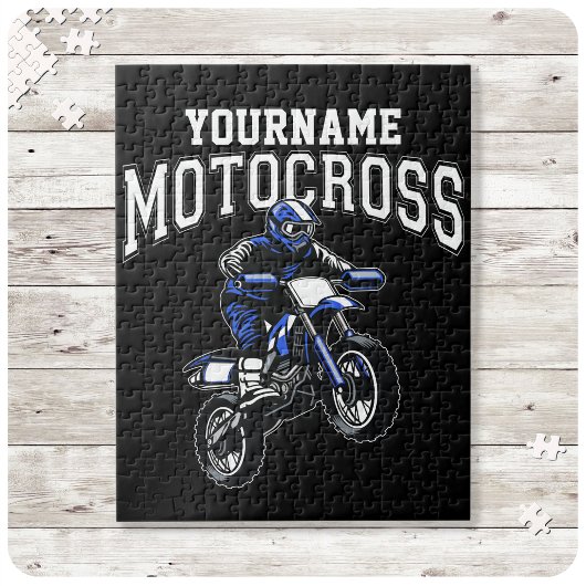 Persoonlijke Motocross Dirt Bike Rider Racing Legpuzzel