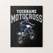 Persoonlijke Motocross Dirt Bike Rider Racing Legpuzzel (Verticaal)