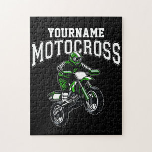 Persoonlijke Motocross Dirt Bike Rider Racing Legpuzzel