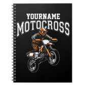 Persoonlijke Motocross Dirt Bike Rider Racing Notitieboek (Voorkant)