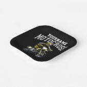 Persoonlijke Motocross Dirt Bike Rider Racing Papieren Bordje (Gebogen)