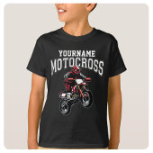 Persoonlijke Motocross Dirt Bike Rider Racing T-shirt