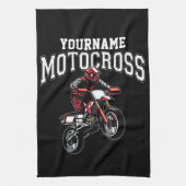 Persoonlijke Motocross Dirt Bike Rider Racing Theedoek (Verticaal)