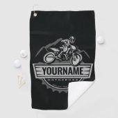 Persoonlijke Motocross Rider Dirt Bike Hill Racing Golfhanddoek (Insitu)