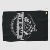 Persoonlijke Motocross Rider Dirt Bike Hill Racing Golfhanddoek (Horizontaal)