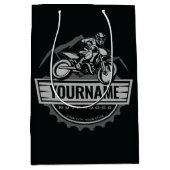 Persoonlijke Motocross Rider Dirt Bike Hill Racing Medium Cadeauzakje (Voorkant)
